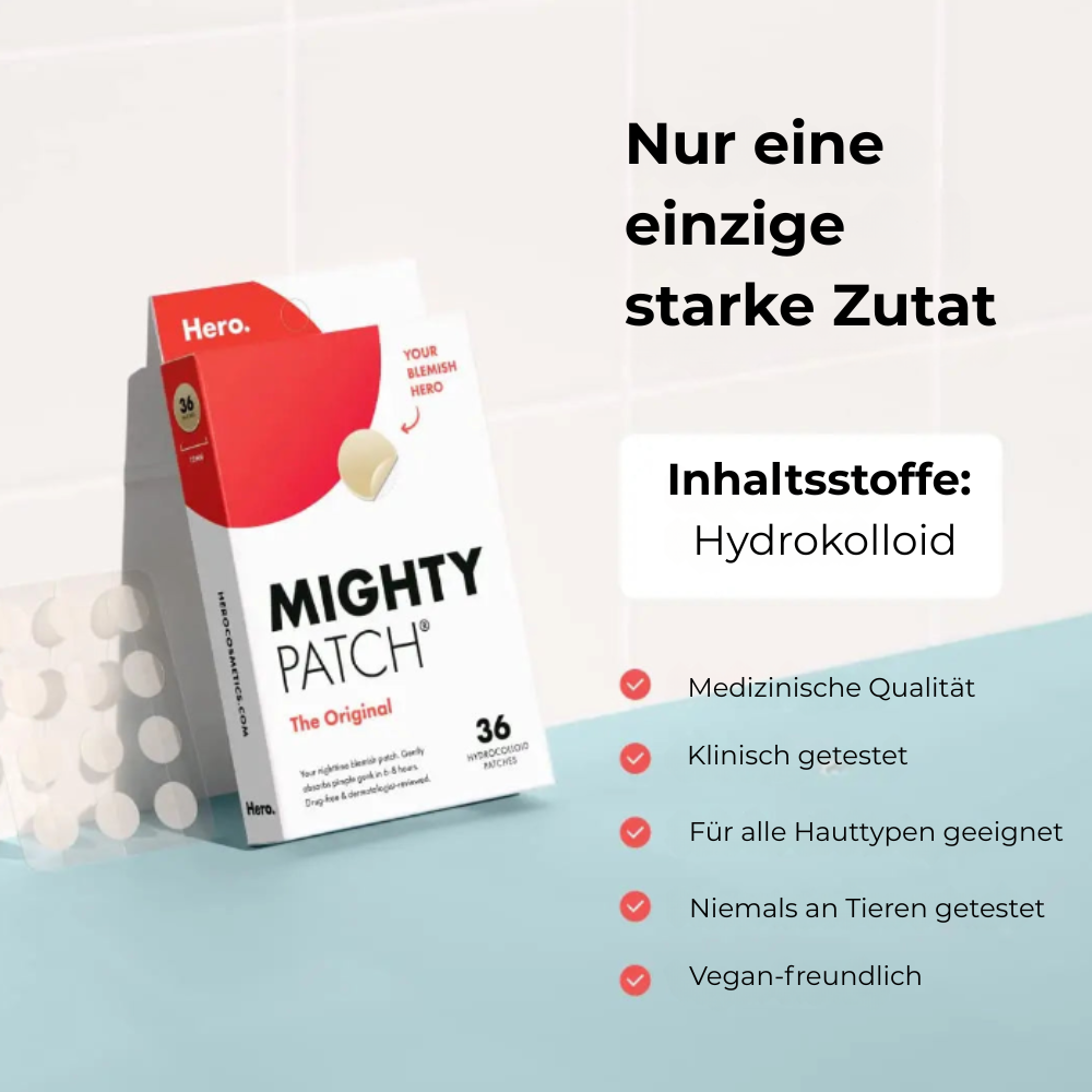 Mighty Patch™ | Hero Cosmetics: ein Hydrocolloid-Akne-Patch